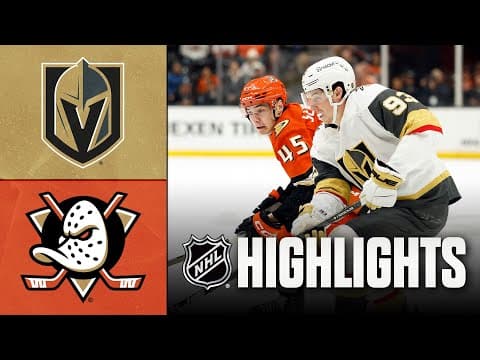 NHL Highlights | Golden Knights vs. Ducks | November 22, 2025