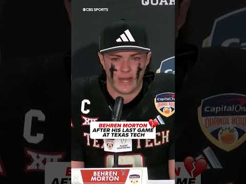 Heck of a collegiate career for Behren Morton #collegefootball #texastech