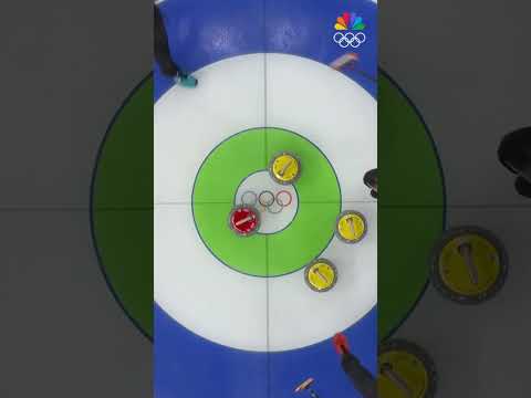 This incredible shot from Marc Muskatewitz helped Team Germany get an extra end win over Italy. ⚡️