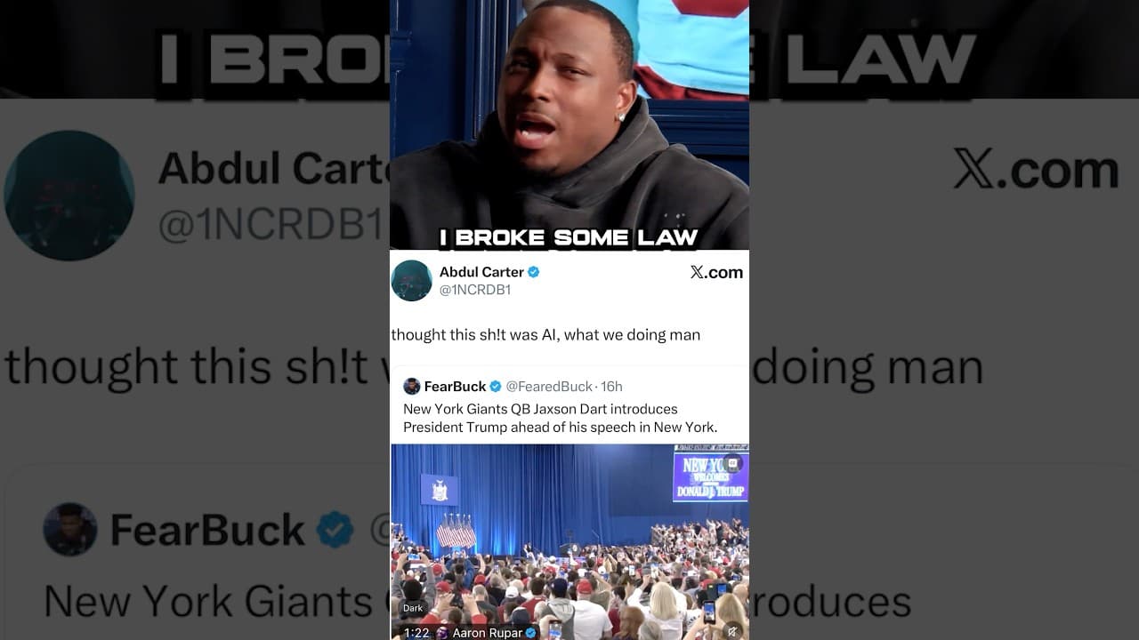 Shady came to Jaxson Dart's defense over him introducing President Trump at a rally #presidenttrump