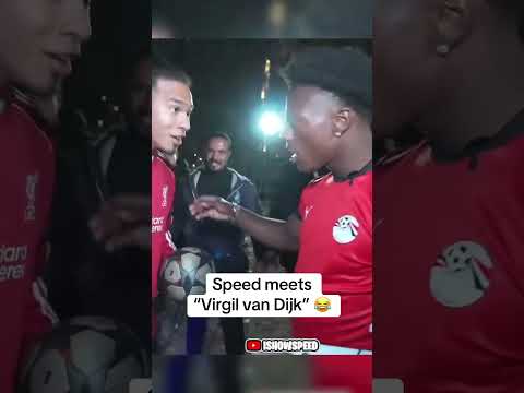 Speed really thought he met Virgil van Dijk in Egypt 🇪🇬 🤣 (via @IShowSpeed/TT)