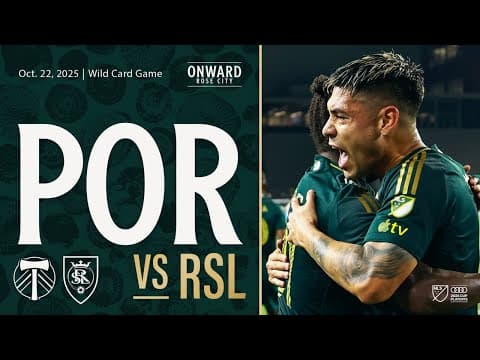 MLS CUP PLAYOFFS HIGHLIGHTS | Portland Timbers vs. Real Salt Lake | Oct. 22, 2025