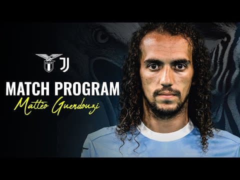 📘 Mattéo Guendouzi al match program di Lazio-Juventus