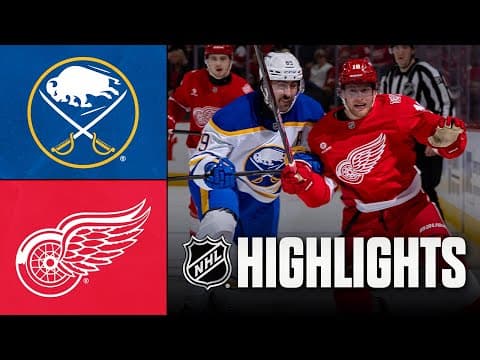 NHL Highlights | Sabres vs. Red Wings | November 15, 2025