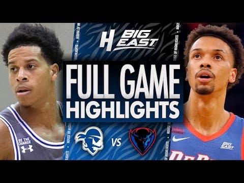 Seton Hall vs DePaul - FULL GAME HIGHLIGHTS | January 24, 2026 | BIG EAST College Basketball
