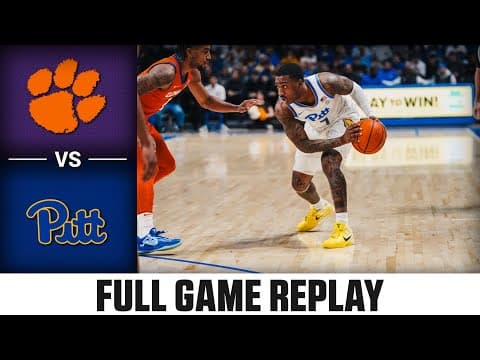 Clemson vs. Pitt Full Game Replay | 2025-26 ACC Men's Basketball