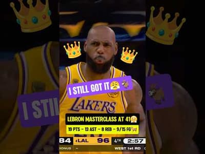 Bron at 41 DRAGGED Lakers to the W😤