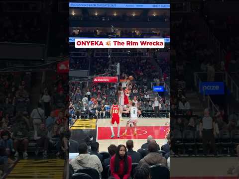 Putting the Double O in BOOM 💥 #nba #hawks #onyekaokongwu #dunk #posterized