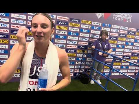 Elise Cranny is excited to move down to the 800/1500 in 2026