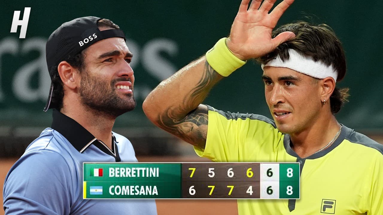 Berrettini vs Comesana 5TH SET TIEBREAK Was UNREAL  😱 Roland Garros 2026 🎾🔥