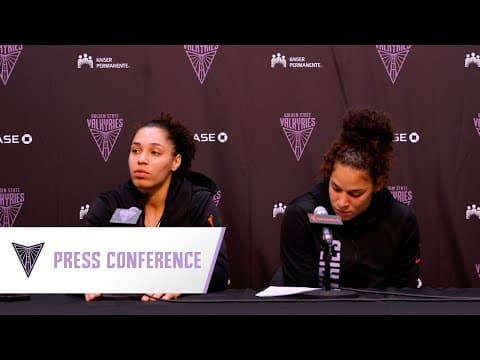 Janelle Salaün and Veronica Burton Recap Valkyries Loss at Phoenix Mercury | August 22, 2025