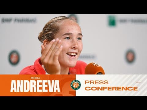 Mirra Andreeva | Round 4 Press Conference | Roland-Garros 2026