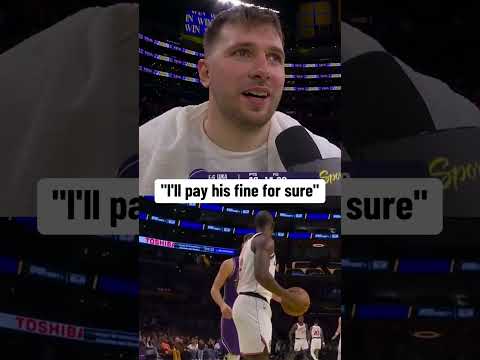 Luka got Jaxson Hayes back like Hayes had his 🤝