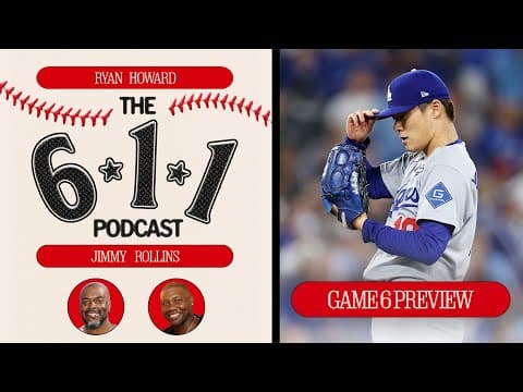 Ryan Howard and Jimmy Rollins preview the rest of the World Series! | The 6-1-1 Podcast