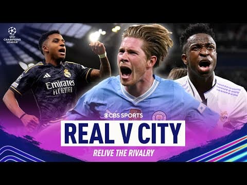 Real Madrid vs Manchester City Knockout Stage FACE-OFFS: Bernardo Silva STUNNER, Benzema MAGIC | CBS