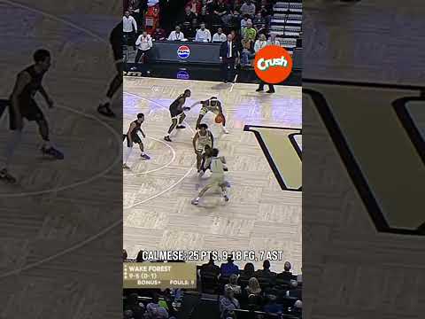 Ice in his veins 🥶Nate Calmese took over late #wakeforest #collegebasketball #accbasketball #cbb