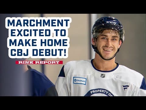 Mason Marchment is EXCITED to Play in Front of the 5th Line at Nationwide Arena! 💥 | Rink Report
