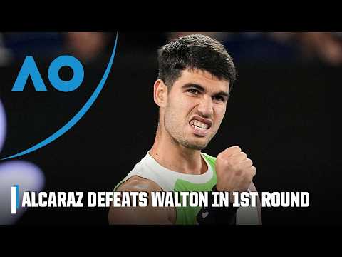 Carlos Alcaraz defeats Adam Walton in straight sets in 1st round of the Australian Open [HIGHLIGHTS]