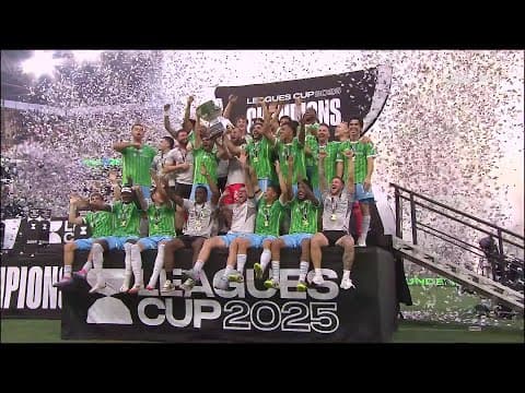 Leagues Cup 2025 Trophy Celebration! Seattle Sounders Crowned