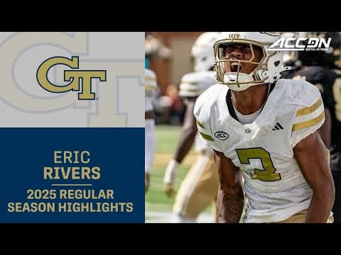 Eric Rivers 2025 Regular Season Highlights | Georgia Tech WR