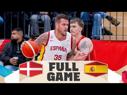 Denmark v Spain | Full Basketball Game | FIBA Basketball World Cup 2027 European Qualifiers