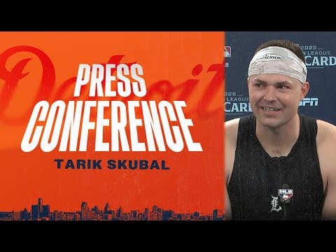 Postseason Press Conference: Tarik Skubal on Wild Card Series Start vs. Guardians | 9/30/25