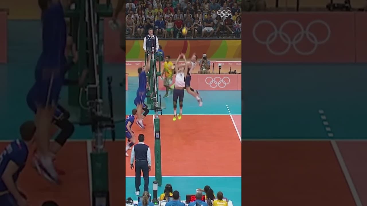 From a smooth overhead kick to a heavy smash, Earvin N'Gapeth can do it all. #Olympics #Volleyball