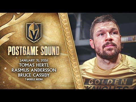 🎥 POSTGAME SOUND: Hertl, Andersson & Cassidy