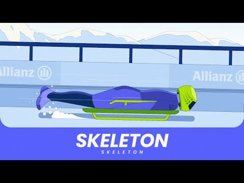 Skeleton explained | Diving head first with a sled and your instincts 🫨