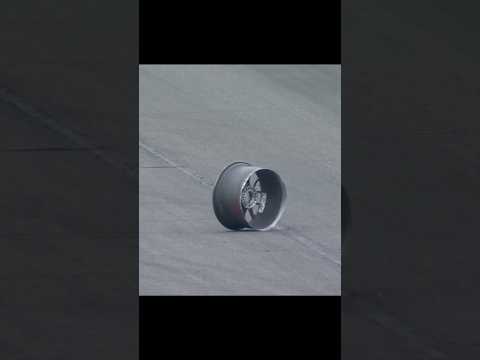 The wheel was CUT IN HALF?!