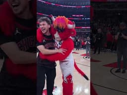 JESSER FROM HALF-COURT 🤯 @Jesser helped win $10K toward higher eduction for two young Bulls fans!