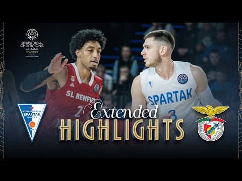 KK Spartak Office Shoes v SL Benfica | Full Game Highlights | #BasketballCL 2025-26