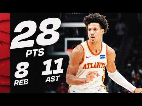 Jalen Johnson Records 25 PTS, 10 AST, 5 REB & 0 TOV | November 23, 2025