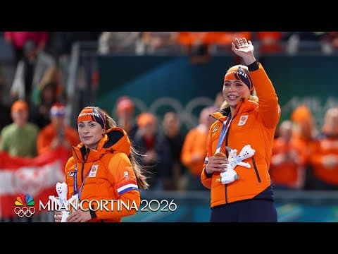 Netherlands' Leerdam, Kok DOMINATE 1000m speed skate | Winter Olympics 2026 | NBC Sports