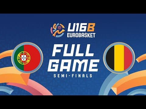 LIVE - Portugal v Belgium | FIBA U16 EuroBasket Division B 2025 | Semi-Finals
