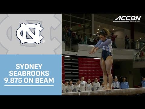 North Carolina's Sydney Seabrooks Ties For 1st On Beam With 9.875 | 2026 ACC Gymnastics