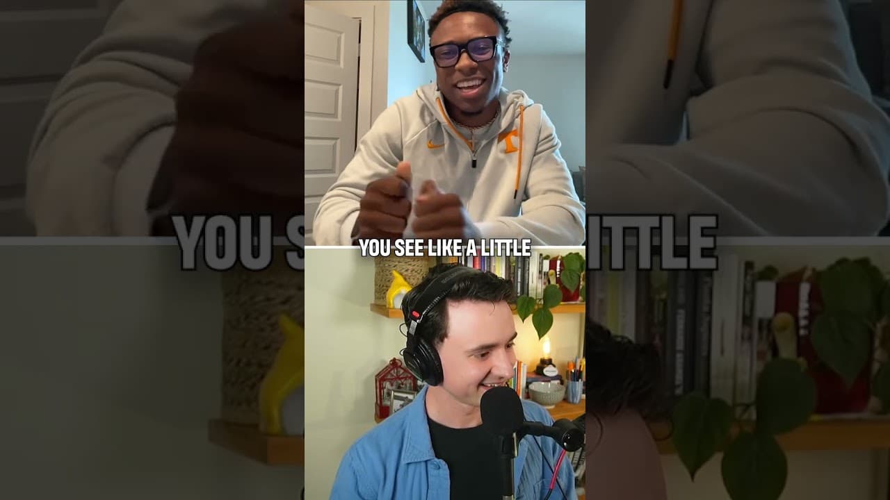 Tennessee CB Colton Hood let Benjamin Solak know how he came up with his signature celebration 🔥