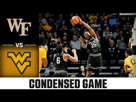 West Virginia vs. Wake Forest Condensed Game | 2025-26 ACC Men's Basketball