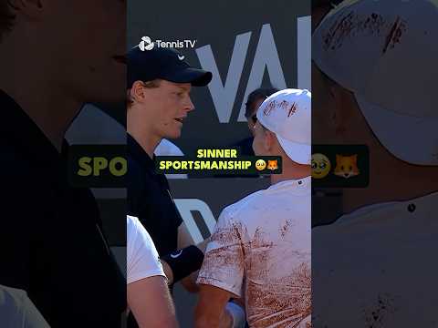 Amazing Jannik Sinner Sportsmanship 🥹🦊