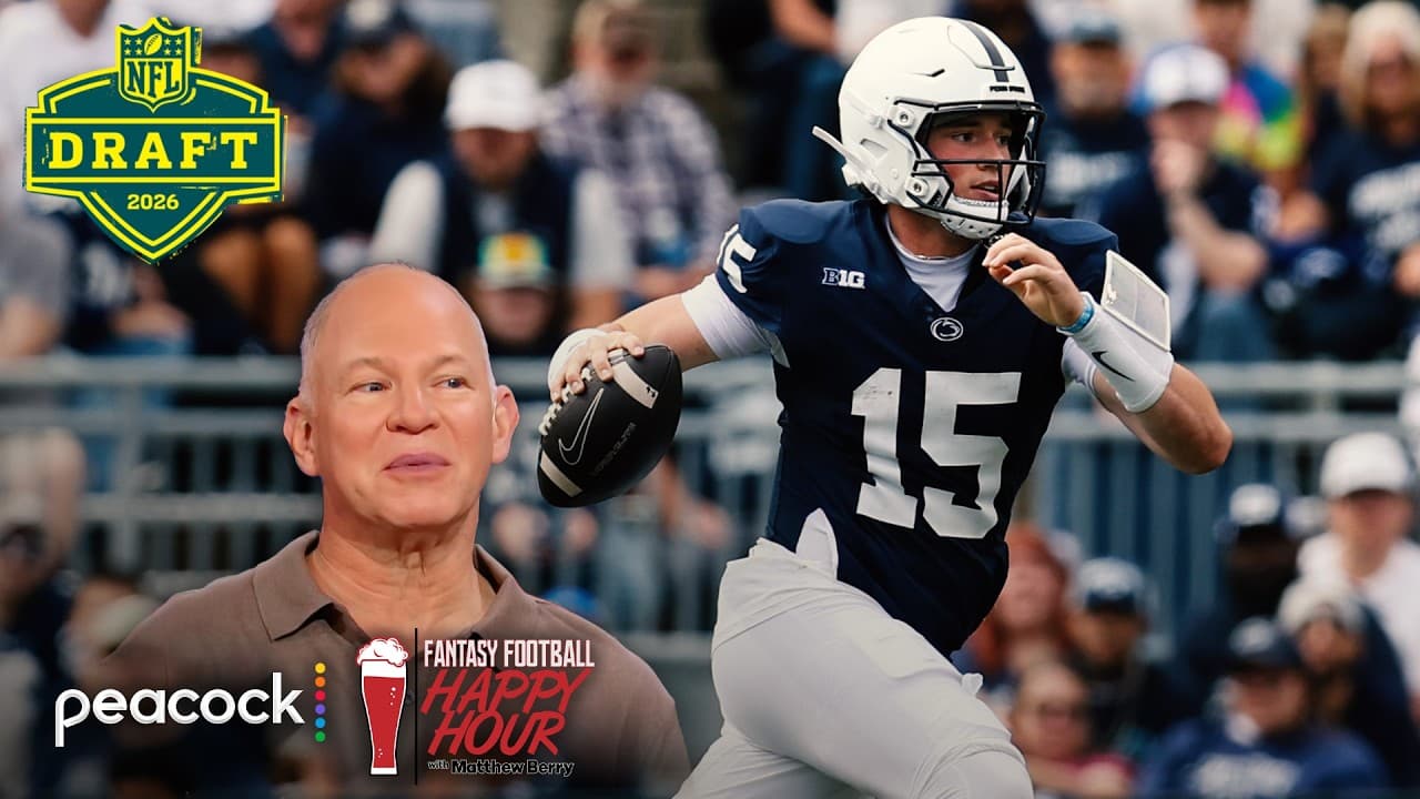 Steelers draft Drew Allar as Rodgers' future is uncertain | Fantasy Football Happy Hour | NFL on NBC