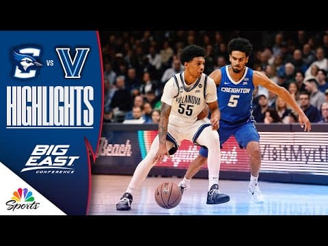 Creighton vs. Villanova | COLLEGE BASKETBALL HIGHLIGHTS | 1/7/26 | NBC Sports