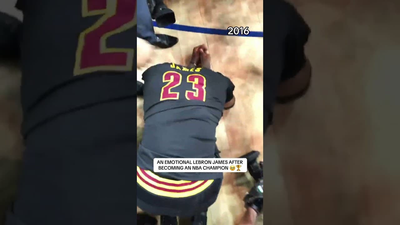When LeBron James was overcome with emotion at the 2016 NBA Finals Game 7 🤩‼️