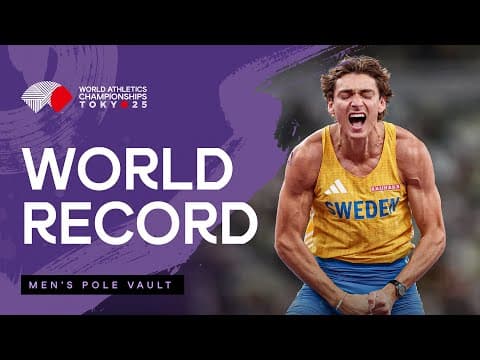 Mondo clears 6.30m for his 14th world record | World Athletics Championships Tokyo 25