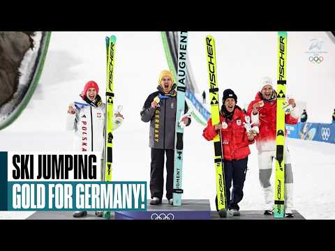 German Raimund glides to ski jumping normal hill gold