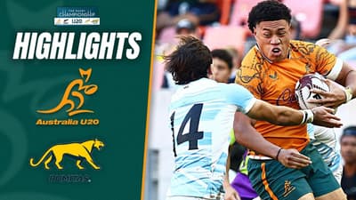 Australia U20 v Argentina U20 Highlights | U20 Rugby Championship | Round 3