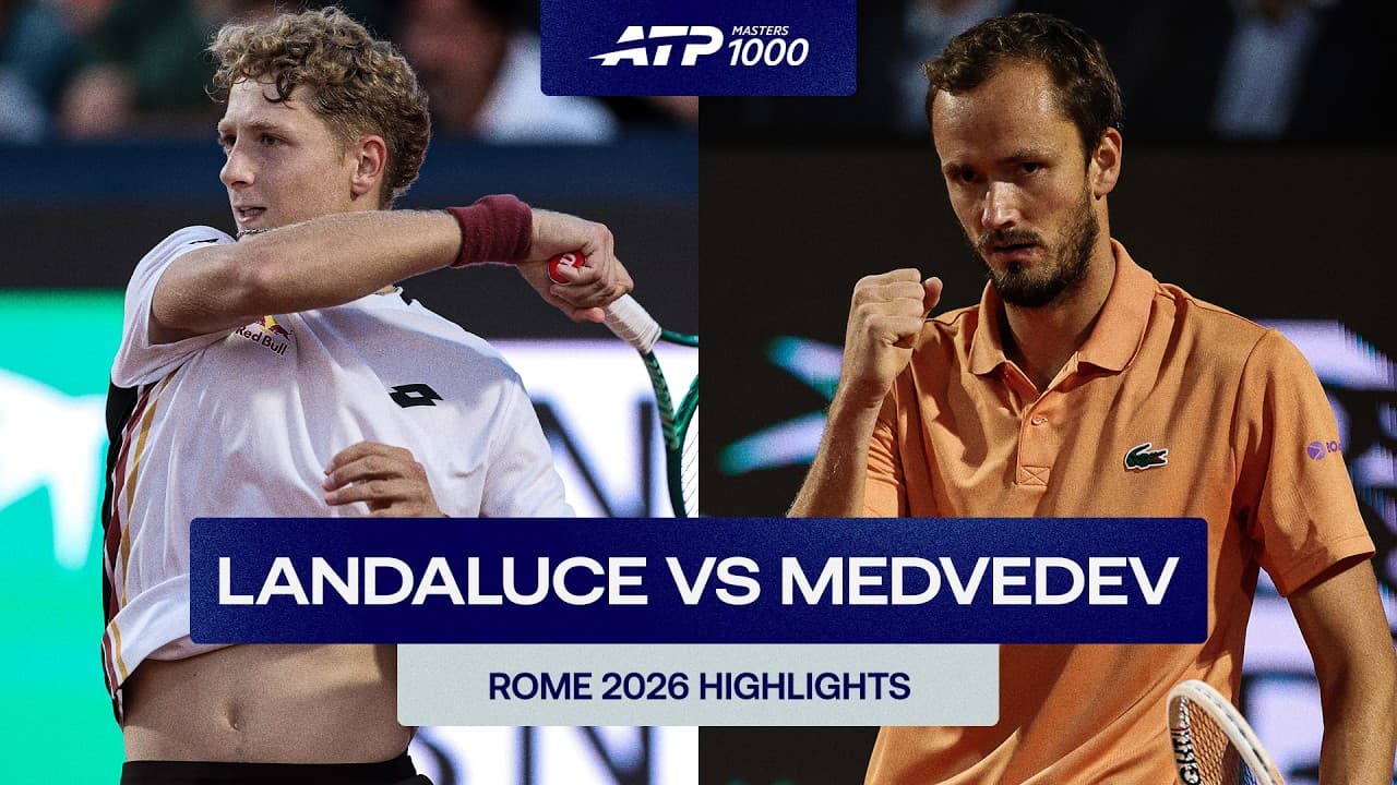 Martin Landaluce vs. Daniil Medvedev Highlights | Rome 2026 Quarter-Final