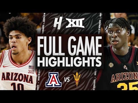 Arizona vs Arizona State - FULL GAME HIGHLIGHTS | January 31, 2026 | BIG 12 College Basketball
