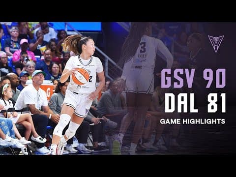 Golden State Valkyries Road WIN at Dallas Wings | August 24, 2025