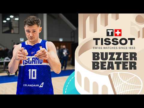 Elvar Fridriksson 🇸🇪 | 🚨 TISSOT Buzzer Beater | FIBA Basketball World Cup 2027 European Qualifiers