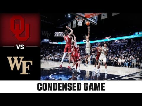 Oklahoma vs. Wake Forest Condensed Game | 2025-26 ACC Men's Basketball